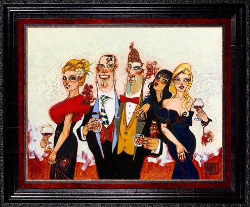 Same Hell Different Devils by Todd White - Framed Limited Edition Canvas on Board